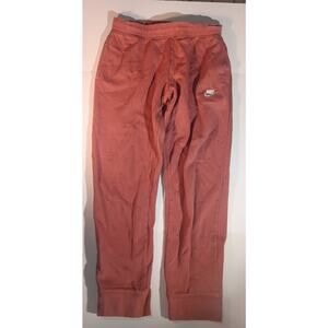 Nike Club Fleece Joggers XL Rust Red • Pull-On Sweatpants Cuffed Bottoms
